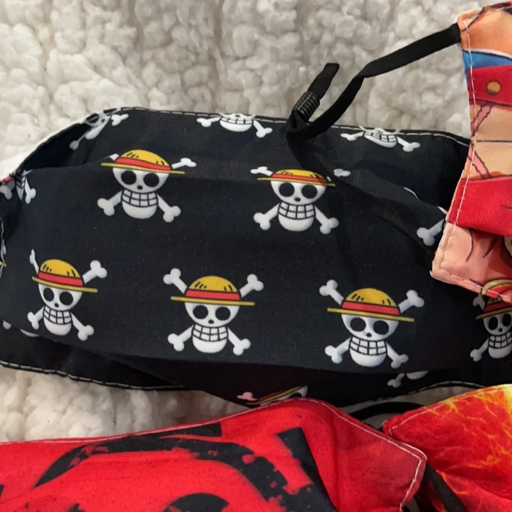 New set/5 Luffy Pirate face masks